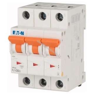 EATON PL7-C63/3 10kA jistič 3pólový 63A