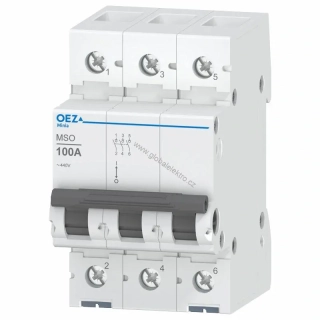 OEZ MSO-100-3 vypínač 3pólový 100A
