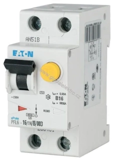 EATON PFL6-16/1N/B/003-A chránič proudový kombinovaný 16A