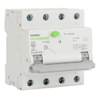 NOARK EX9NL-N 3P+N B16 A 30mA EU chránič proudový kombinovaný 3P 16A
